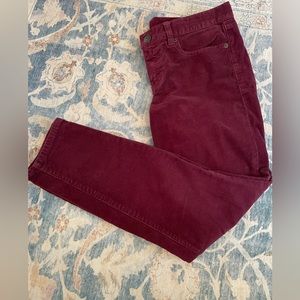 Jcrew corduroys. Ankle length